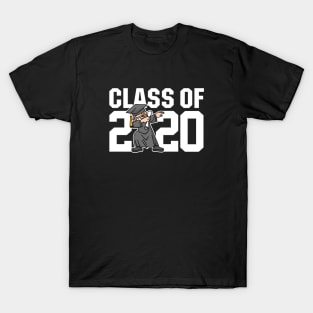 Dab Class of 2020 graduation quarantine boy dab dabbing senior face mask T-Shirt